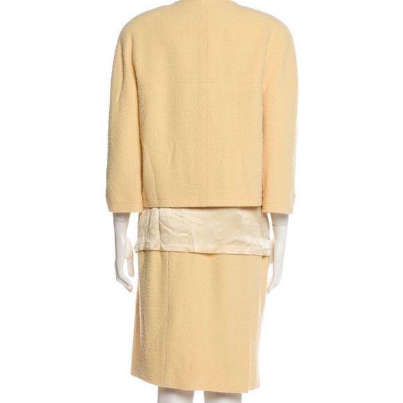 Chanel Wool Blazer Tweed Jacket n top/skirt 3 pc set! Pristine Like New! size M - Picture 6 of 7